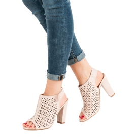 Queen Vivi Avoimet sandaalit, joissa päälliset vaaleanpunainen 1