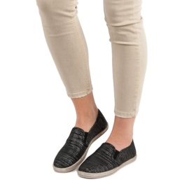 Ideal Shoes Mukavat sliponit musta 1