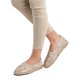 Lucky Shoes Pitsiset espadrillot kukissa ruskea 2