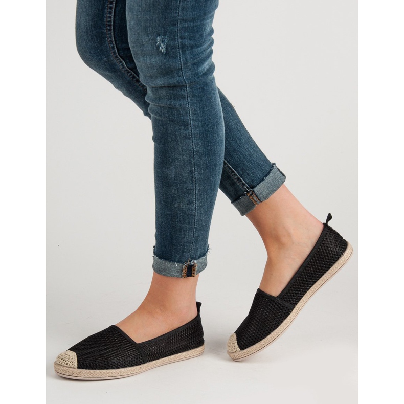 Seastar Mustat tekstiiliset espadrillit 1