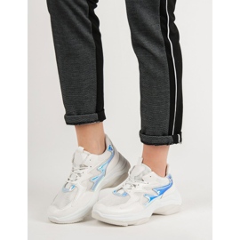 Kayla Valkoiset lenkkarit, joissa on holoefekti valkoinen 1