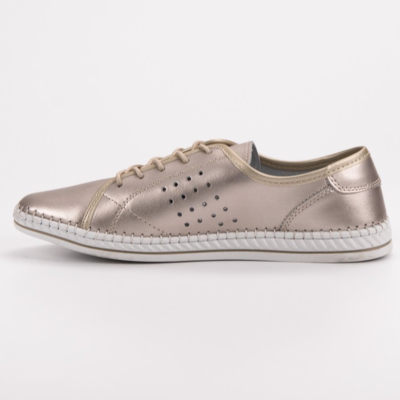 Kylie Nahkaiset nahkaiset kengät kultainen 2