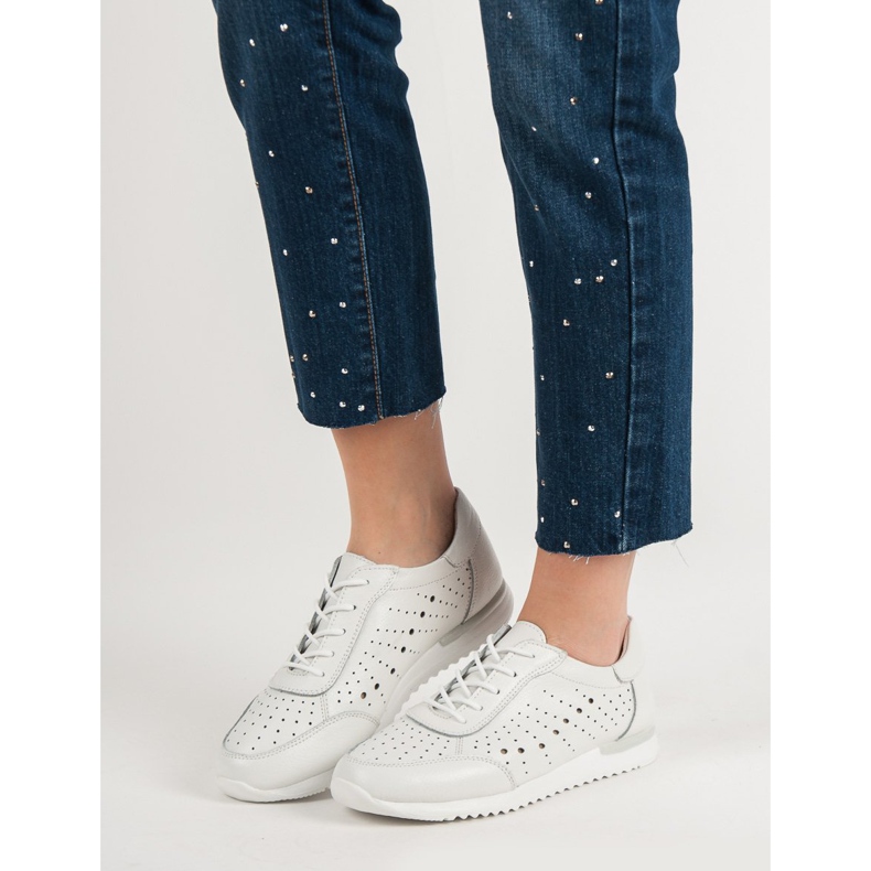 Kylie Valkoiset nahkakengät valkoinen 1