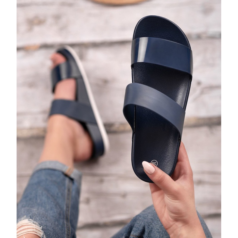 SHELOVET Mukavat laivastonsiniset tossut sininen laivastonsininen 2