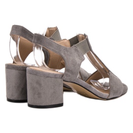 Evento Slip-on sandaalit postissa harmaa 2