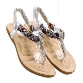 Cm Paris Muodikkaat japanilaiset sandaalit harmaa 3