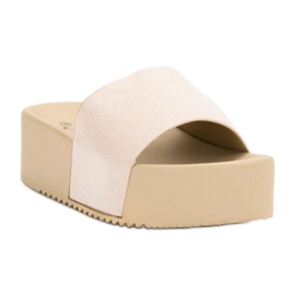 Anesia Paris Mokkanahkatossut alustalla ruskea 1