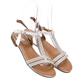 Small Swan Litteät sandaalit valkoinen 1