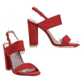 SHELOVET Punaiset sandaalit baarissa punainen 2