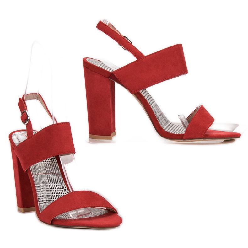 SHELOVET Punaiset sandaalit baarissa punainen 2