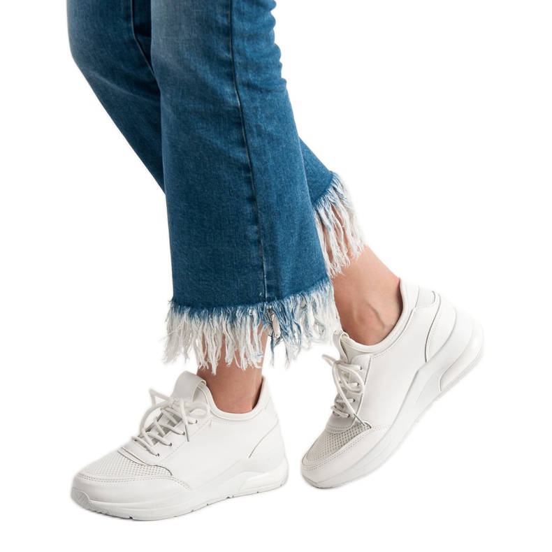 Ideal Shoes Naisten urheilukengät valkoinen 1