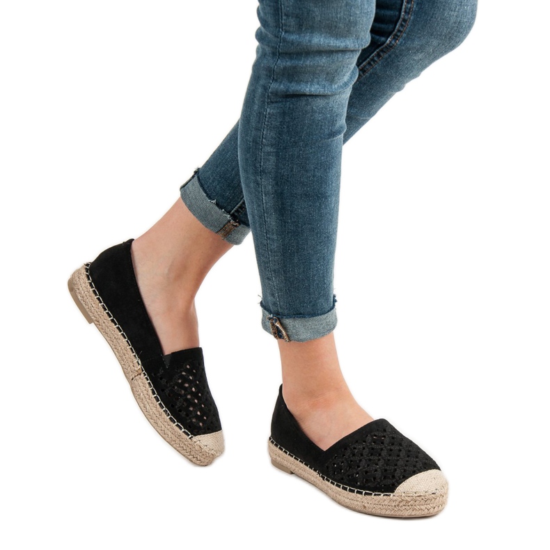 VICES Suede Espadrilles musta 1
