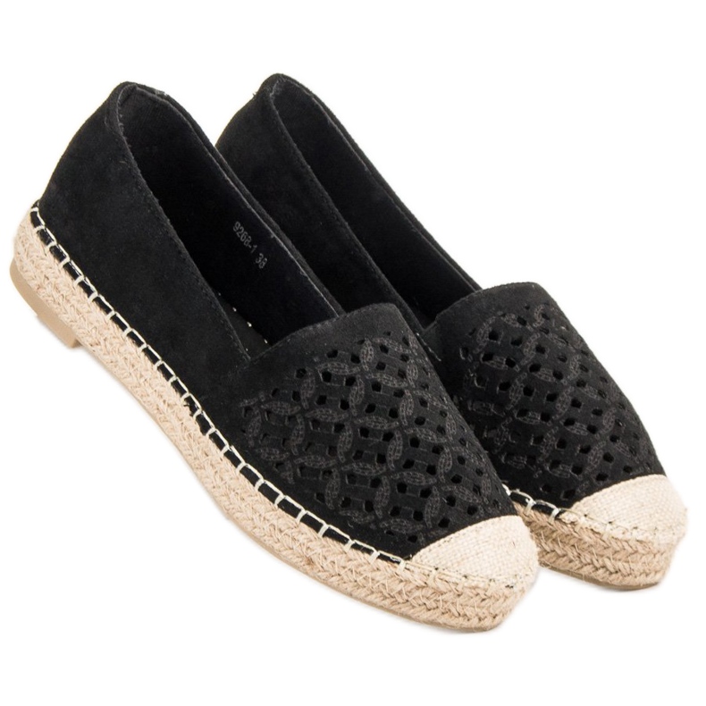 VICES Suede Espadrilles musta 2
