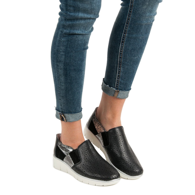 Filippo Mustat Slip On kengät 1