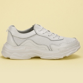 Goodin Valkoiset nahkakengät valkoinen 2