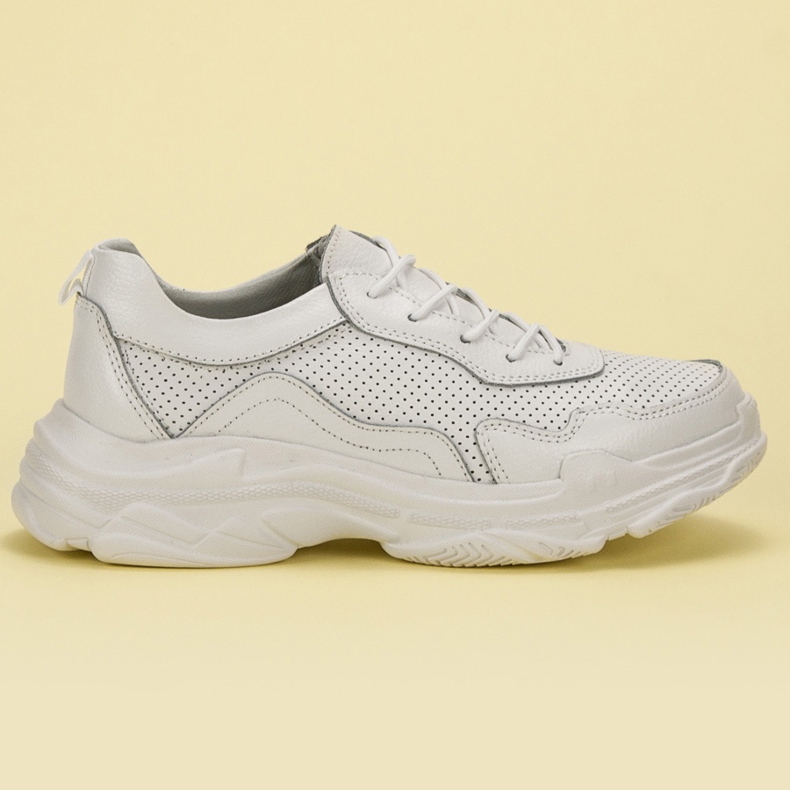 Goodin Valkoiset nahkakengät valkoinen 2