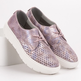 Goodin Kevyet nahkakengät vaaleanpunainen monivärinen 1