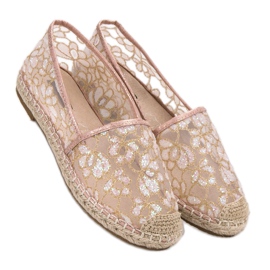 Pitsi Espadrilles VICES vaaleanpunainen 1 Pitsi Espadrilles VICES vaaleanpunainen 1