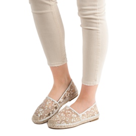 Pitsi Espadrilles VICES ruskea keltainen 1 Pitsi Espadrilles VICES ruskea keltainen 1