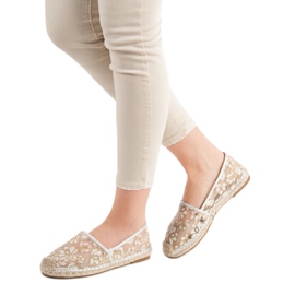Pitsi Espadrilles VICES ruskea keltainen 2 Pitsi Espadrilles VICES ruskea keltainen 2