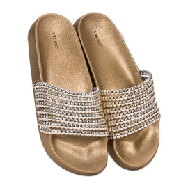 Muodikkaat VICES -tossut keltainen 1