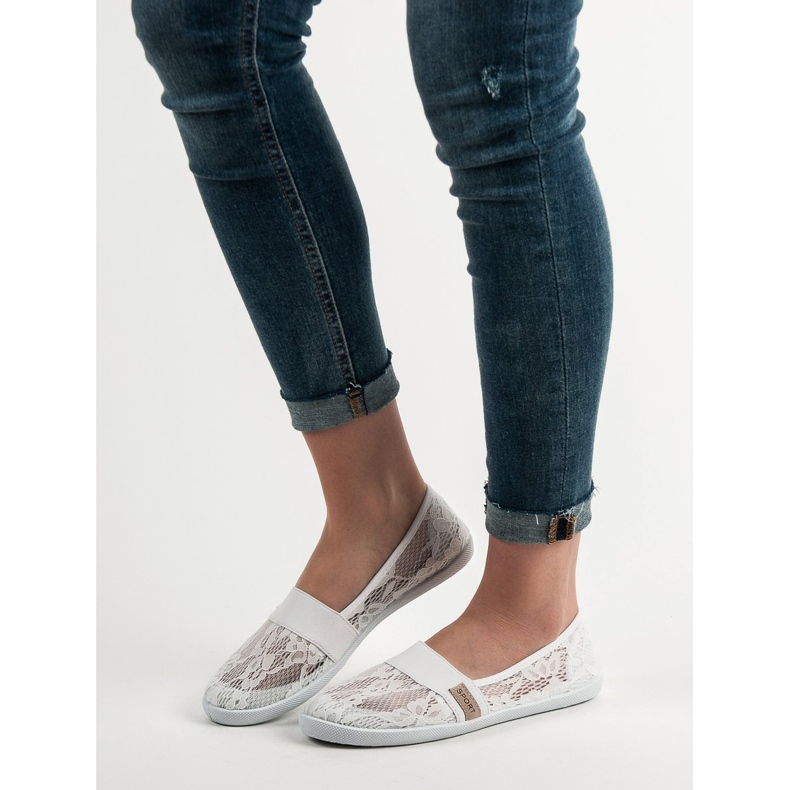 SHELOVET Pitsi ballerinat valkoinen 1