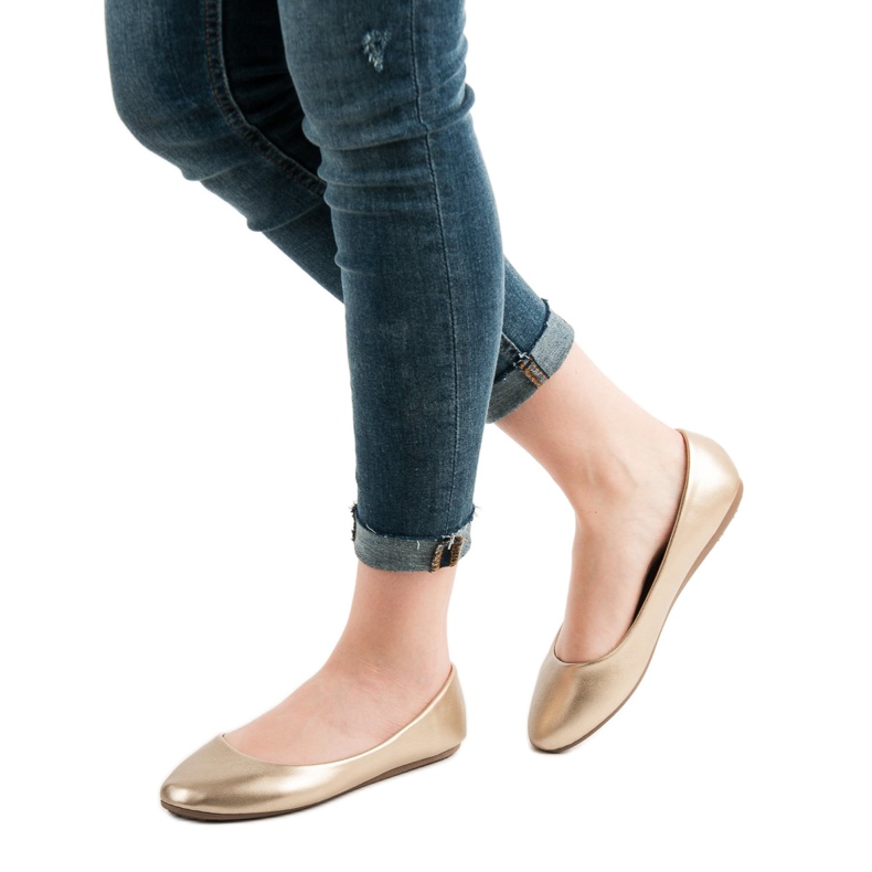 Renda Klassiset ballerinat keltainen 1