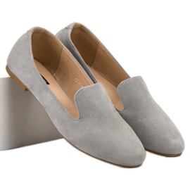 Lily Shoes Suede Lords harmaa 3
