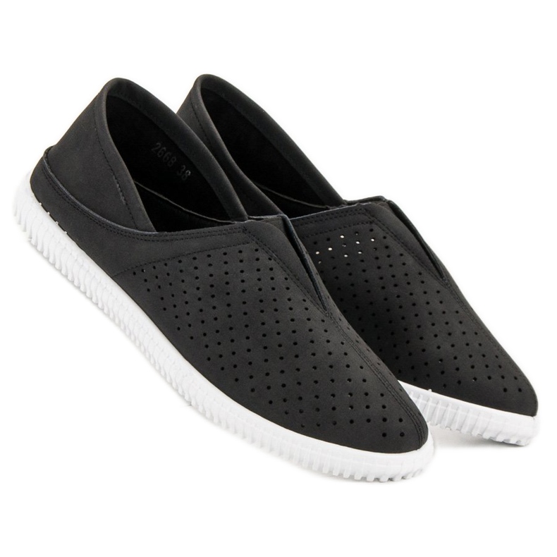 Super Mode Mukavat Slip On Tennarit musta 2 Super Mode Mukavat Slip On Tennarit musta 2