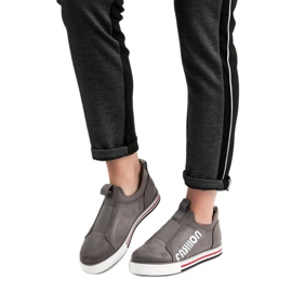 SHELOVET Muodikkaat urheilukengät harmaa 1