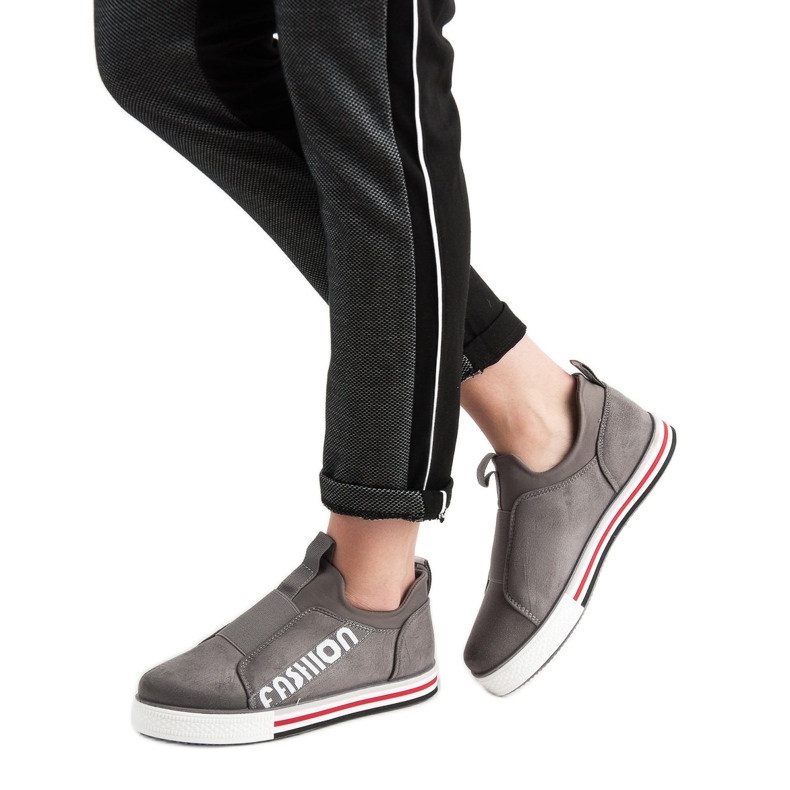 SHELOVET Muodikkaat urheilukengät harmaa 2