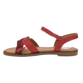 L. Lux. Shoes Tyylikkäät punaiset sandaalit punainen 2