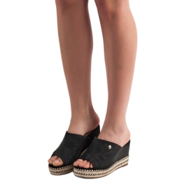 Best Shoes Wedge sandaalit musta 1