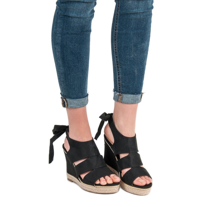 Anesia Paris Wedge sandaalit musta 2