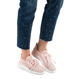 SHELOVET Vaaleanpunaiset urheilukengät vaaleanpunainen 2