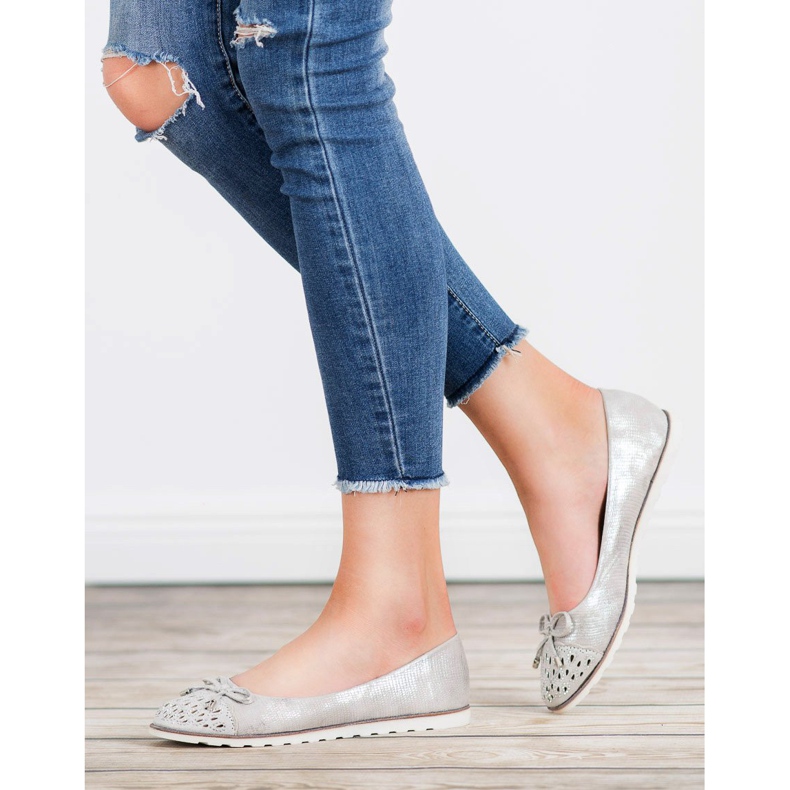 SHELOVET Rento ballerinat harmaa 1