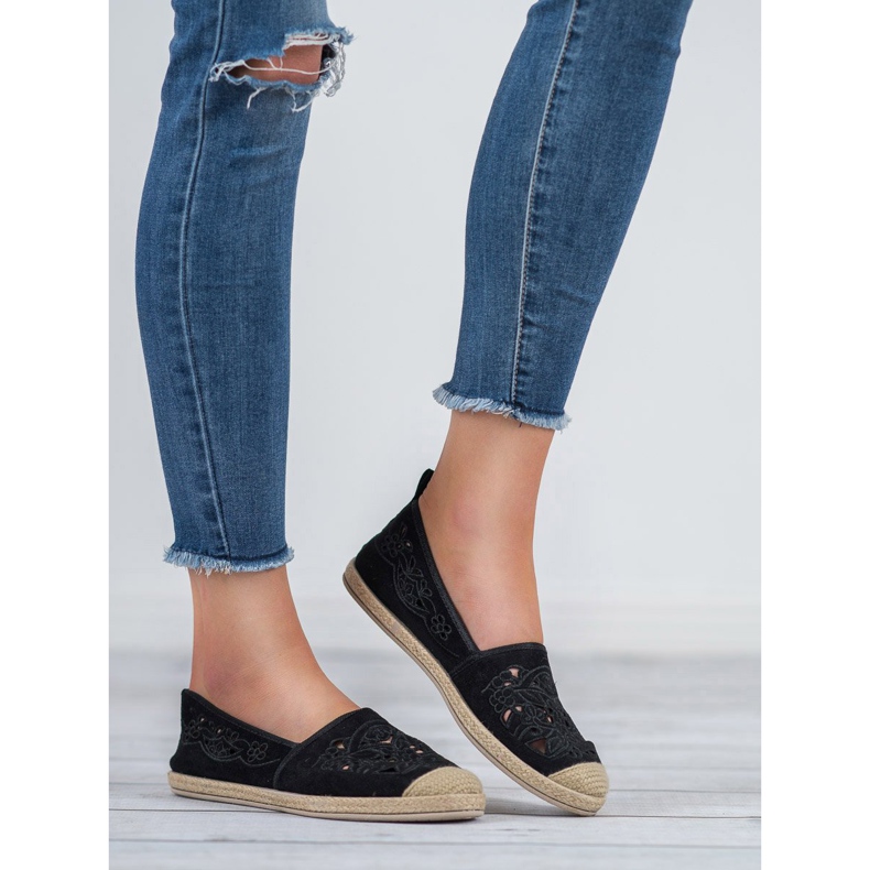 VICES Suede Espadrilles musta 1