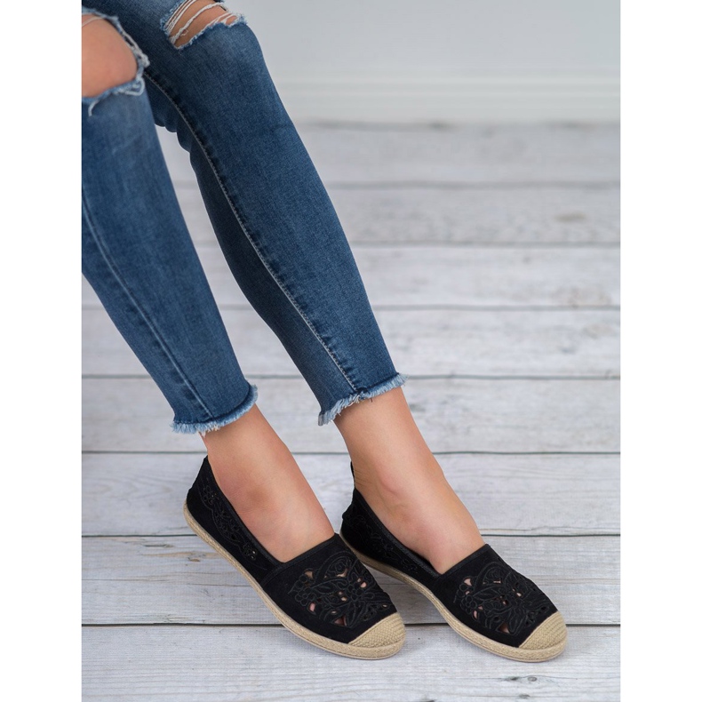 VICES Suede Espadrilles musta 2