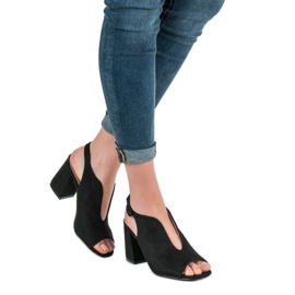 Milaya Rakennetut sandaalit musta 2