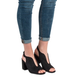 Milaya Rakennetut sandaalit musta 1