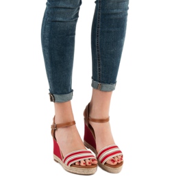 Primavera Rento Wedge sandaalit punainen 2
