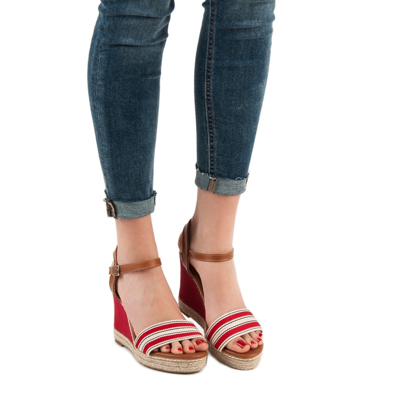 Primavera Rento Wedge sandaalit punainen 2