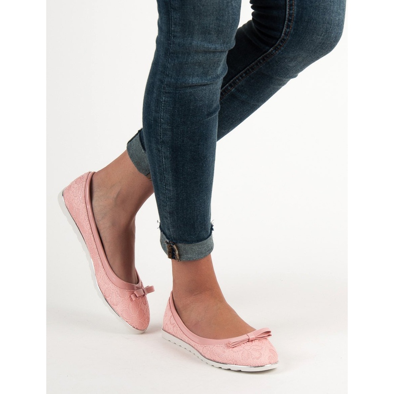 SHELOVET Ballerina pitsillä vaaleanpunainen 1