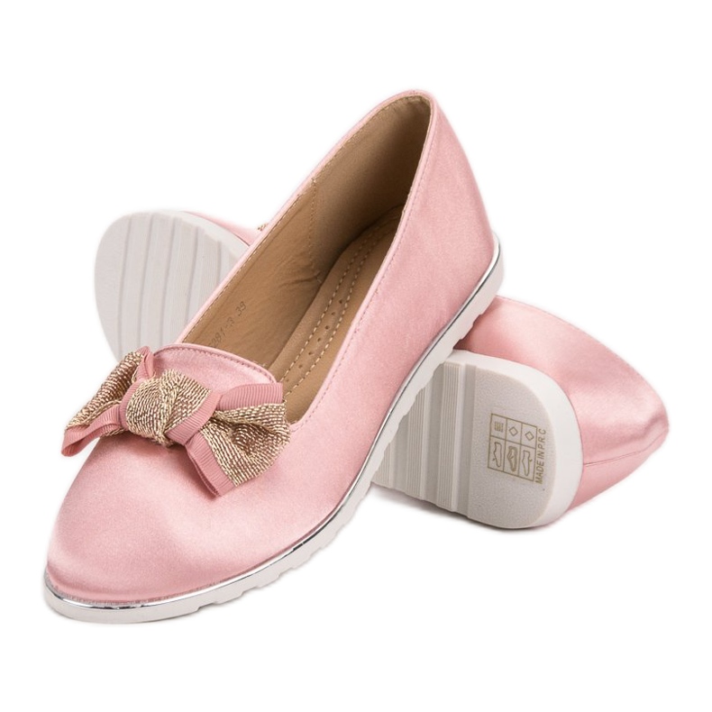 SHELOVET Satin Herrat vaaleanpunainen 1