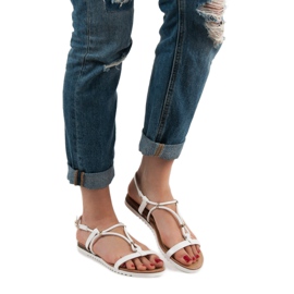 SHELOVET Valkoiset sandaalit valkoinen 1