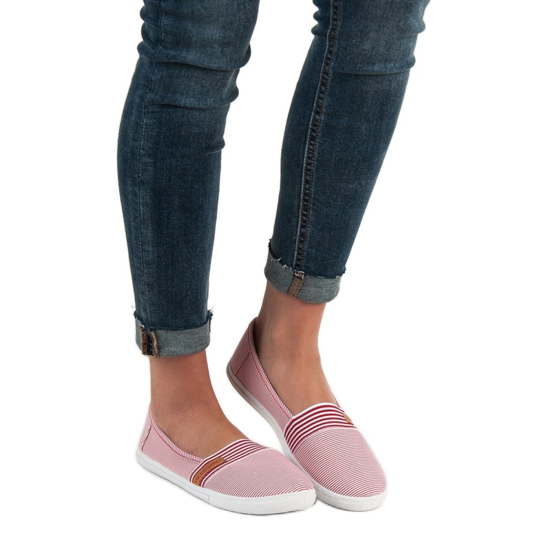 Mukava VICES Slipony valkoinen punainen 1