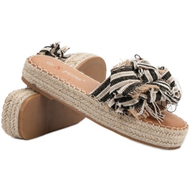 Seastar Raidalliset tossut ruskea 1