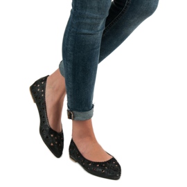 Avoimet VICES -ballerinat musta 1