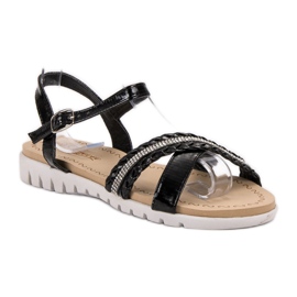 Groto Gogo Sandaalit kristallien kanssa musta 1