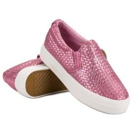 SHELOVET Pink Slip On Tennarit vaaleanpunainen 1